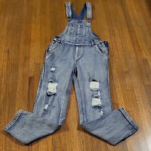 12th Tribe Blue Denim Overalls